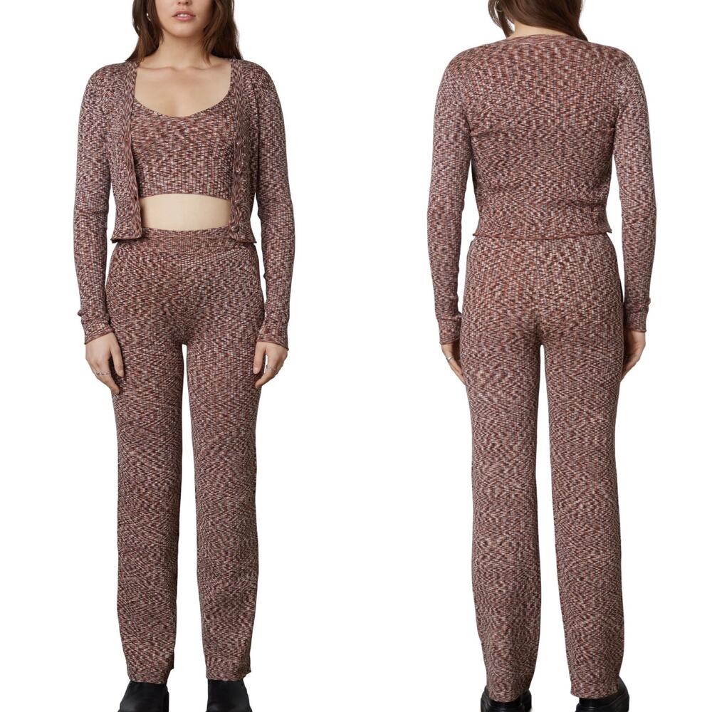 NIA Ribbed Sweater Pant in Space Dye